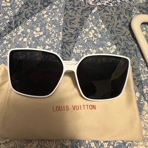 LV White Sunglasses